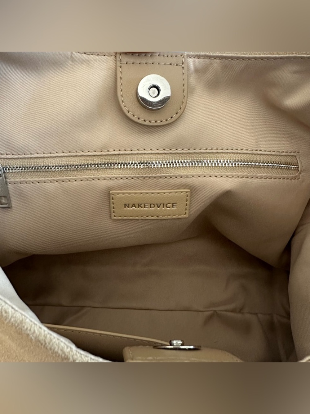 Nakedvice The Renee Bag in Sand & Silver/Revolve Purse - Picture 7 of 11